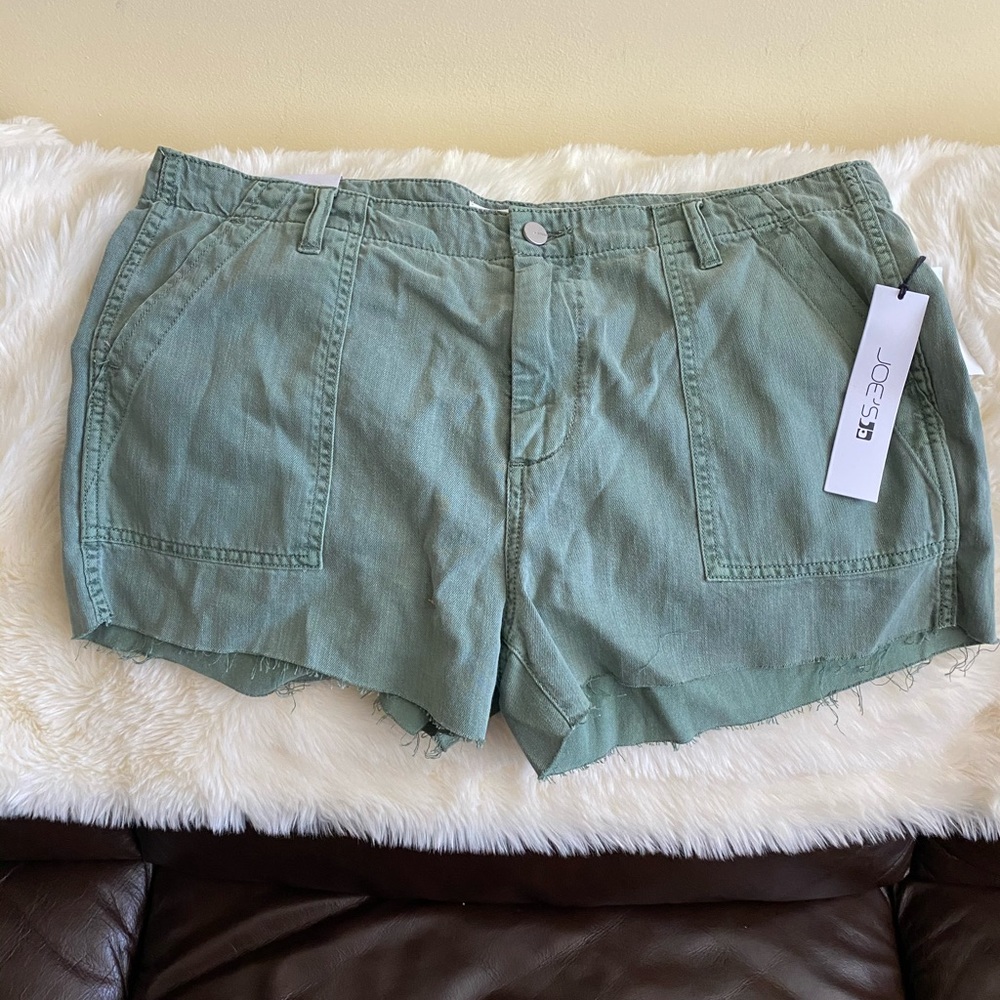 Joe's Jeans Workwear Shorts Size 14 Green - Picture 3 of 13